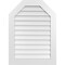 Ekena Millwork Octagonal Top Surface Mount PVC Gable Vent w/ 3-1/2"W x 1"P Standard Frame, 28"W x 38"H GVPOT28X3801SN - alternate 1